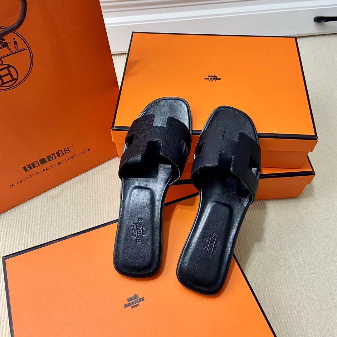 에르메스 올수공 오란 슬리퍼 샌들 앱송 34